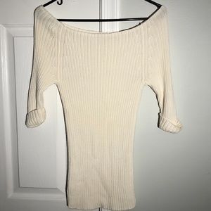 Banana republic Off the Shoulder Women’s white sweater